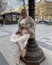 Načítať obrázok do zobrazovača galérie, Dámsky pravý kožuch z polárnej líšky "GLOW" Clothing Topkozuchy.sk