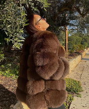 Načítať obrázok do zobrazovača galérie, Dámsky pravý kožuch z polárnej líšky "GLOW" Clothing Topkozuchy.sk