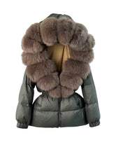 Načítať obrázok do zobrazovača galérie, Dámska páperová bunda “AMIA” Dámska bunda s pravou kožušinou Topkožuchy.sk