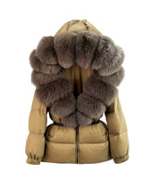 Načítať obrázok do zobrazovača galérie, Dámska páperová bunda “AMIA” Dámska bunda s pravou kožušinou Topkožuchy.sk