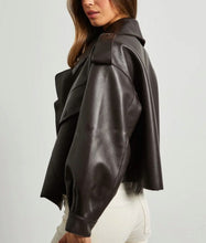 Načítať obrázok do zobrazovača galérie, Dámska štýlová pravá kožená bunda AUSTIN Dámska kožená bunda Topkozuchy.sk