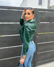 Načítať obrázok do zobrazovača galérie, Dámska štýlová pravá kožená bunda "AUSTIN" Dámska kožená bunda Topkozuchy.sk