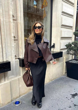 Načítať obrázok do zobrazovača galérie, Dámska štýlová pravá kožená bunda "AUSTIN" Dámska kožená bunda Topkozuchy.sk