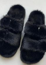 Načítať obrázok do zobrazovača galérie, Dámske pravé kvalitné kožušinové šlapky z norky "PRFCT" Dámske šlapky Topkozuchy.sk