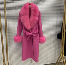 Načítať obrázok do zobrazovača galérie, Dámsky kabat z vlny a kašmíru “PIECE” Topkožuchy.sk