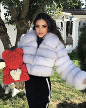 Načítať obrázok do zobrazovača galérie, Dámsky pravý kožuch z polárnej líšky na zips COCO Dámsky kožuch z líšky Topkozuchy.sk