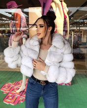 Načítať obrázok do zobrazovača galérie, Dámsky pravý kožuch z polárnej líšky na zips COCO Dámsky kožuch z líšky Topkozuchy.sk