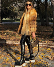 Načítať obrázok do zobrazovača galérie, Dámsky hustý luxusný pravý kožuch z líšky "LEILA" Dámsky pravy kožuch z líšky Topkozuchy.sk