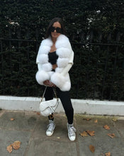 Načítať obrázok do zobrazovača galérie, Dámsky svetrík s pravou kožušinou z líšky DEBBIE Topkozuchy.sk