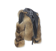 Načítať obrázok do zobrazovača galérie, Dámska pravá kožená bunda s pravou kožušinou z mývala ZENDAYA Clothing Topkozuchy.sk