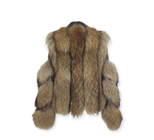 Načítať obrázok do zobrazovača galérie, Dámska pravá kožená bunda s pravou kožušinou z mývala ZENDAYA Clothing Topkozuchy.sk