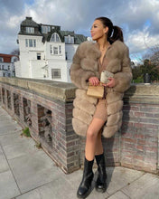 Načítať obrázok do zobrazovača galérie, Dámsky exkluzívny kožuch/vesta z pravej kožušiny z líšky BONJOUR Clothing Topk
