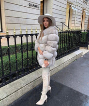 Načítať obrázok do zobrazovača galérie, Dámsky pravý kožuch z polárnej líšky GLOW Clothing Topkozuchy.sk