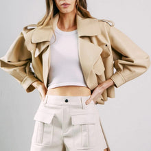 Načítať obrázok do zobrazovača galérie, Dámska štýlová pravá kožená bunda AUSTIN Dámska kožená bunda Topkozuchy.sk