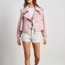 Načítať obrázok do zobrazovača galérie, Dámska štýlová pravá kožená bunda AUSTIN Dámska kožená bunda Topkozuchy.sk