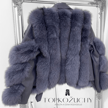 Načítať obrázok do zobrazovača galérie, Dámska kožená bunda s pravou kožušinou LADY Dámska kožená bunda s kožušinou Topkozuchy.sk