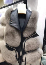 Načítať obrázok do zobrazovača galérie, Dámska pravá kožená vesta s pravou kožušinou DIAMOND Dámska kožená bunda s kožušinou Topkozuchy.sk