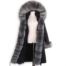 Načítať obrázok do zobrazovača galérie, Dámska nepremokavá dlhá párka s pravou kožušinou VISION Topkožuchy.sk