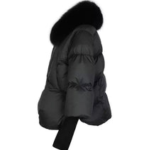 Načítať obrázok do zobrazovača galérie, Dámska páperová bunda s pravou kožušinou ARIA Topkožuchy.sk