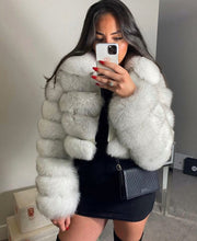 Načítať obrázok do zobrazovača galérie, Dámsky pravý kožuch z polárnej líšky na zips COCO Dámsky kožuch z líšky Topkozuchy.sk