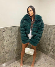 Načítať obrázok do zobrazovača galérie, Dámsky pravý kožuch z polárnej líšky na zips COCO Dámsky kožuch z líšky Topkozuchy.sk