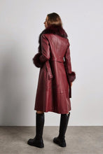 Načítať obrázok do zobrazovača galérie, Dámsky luxusný pravý kožený kabát s pravou kožušinou AMY Topkožuchy.sk