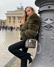 Načítať obrázok do zobrazovača galérie, Dámsky pravý kožuch z líšky s golierom TALI Topkozuchy.sk