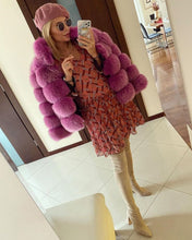 Načítať obrázok do zobrazovača galérie, Dámsky pravý kožuch z líšky s golierom TALI Topkozuchy.sk