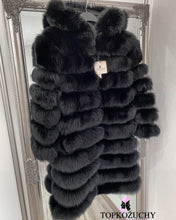 Načítať obrázok do zobrazovača galérie, Dámsky pravý kožuch z líšky s kapucňou 6v1 HOOODY Topkozuchy.sk