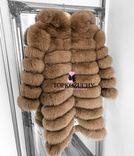 Načítať obrázok do zobrazovača galérie, Dámsky pravý kožuch z líšky s kapucňou 6v1 HOOODY Topkozuchy.sk