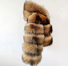 Načítať obrázok do zobrazovača galérie, Dámsky pravý kožuch z mývala s kapucňou OLIVIA Topkozuchy.sk