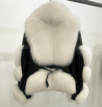 Načítať obrázok do zobrazovača galérie, Pravá kožená bunda s pravou kožušinou GOLDY Kožená bunda s kožušinou Topkozuchy.sk