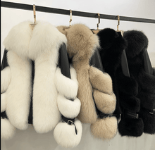 Načítať obrázok do zobrazovača galérie, Pravá kožená bunda s pravou kožušinou GOLDY Kožená bunda s kožušinou Topkozuchy.sk