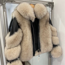 Načítať obrázok do zobrazovača galérie, Pravá kožená bunda s pravou kožušinou GOLDY Kožená bunda s kožušinou Topkozuchy.sk