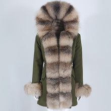 Načítať obrázok do zobrazovača galérie, bunda s pravým kožušinovým golierom