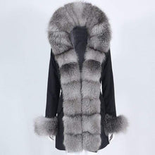Načítať obrázok do zobrazovača galérie, dámska nepremokavá bunda s pravou kožušinou