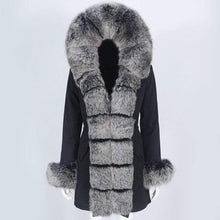Načítať obrázok do zobrazovača galérie, dámska nepremokavá bunda s pravou kožušinou