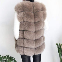 Načítať obrázok do zobrazovača galérie, Dámska kožušinová vesta z polárnej líšky AVRIL Pravá kožušinová vesta Topkozuchy.sk