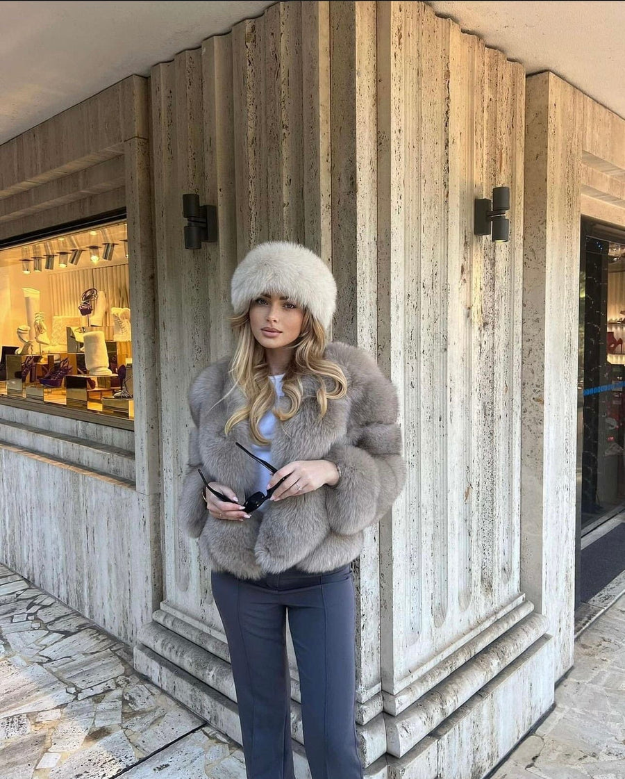 Kožušinová čelenka z líšky CELINES, foto 7