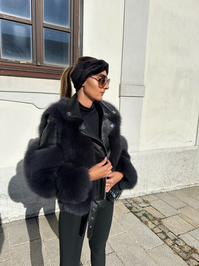 Dámska kožená bunda s pravou kožušinou "LADY" Dámska kožená bunda s kožušinou Topkozuchy.sk