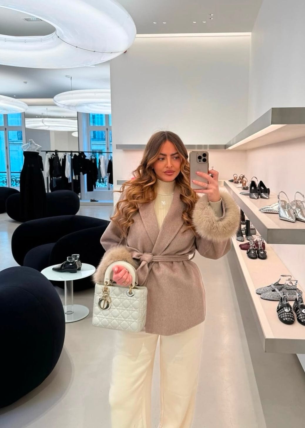 Dámsky kabát z vlny a kašmíru “LATAFA” Topkožuchy.sk