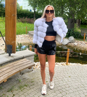 Dámsky pravý kožuch z líšky SWEETGIRL Dámsky kožuch líška Topkozuchy.sk