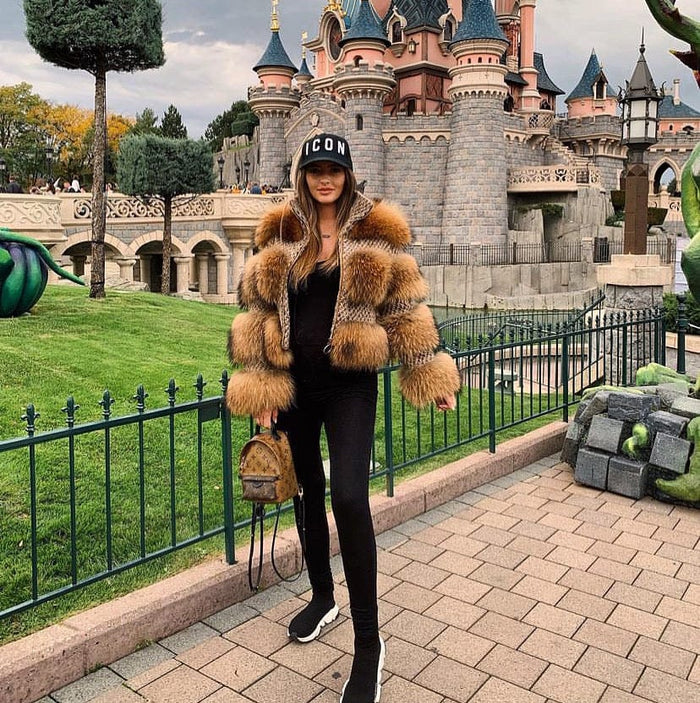 Dámsky pravý kožuch mýval "LUXURY" Dámsky kožuch myval Topkozuchy.sk