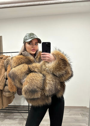 Dámsky pravý kožuch mýval "LUXURY" Dámsky kožuch myval Topkozuchy.sk