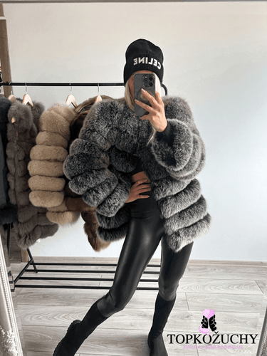 Dámsky pravý kožuch 4v1 “FUTURE” Topkožuchy.sk