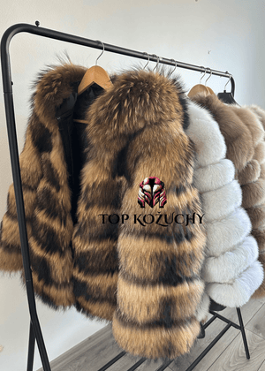 Dámsky pravý kožuch z mývala “MADELYN” Topkožuchy.sk