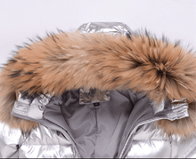 Načítať obrázok do zobrazovača galérie, Detská páperová kombinéza s pravou kožušinkou “SNOWSUIT” Topkožuchy.sk
