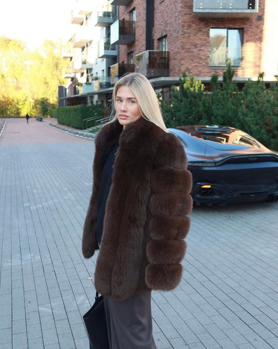 Luxusný kožuch z pravej kožušiny “SPICY” Topkožuchy.sk