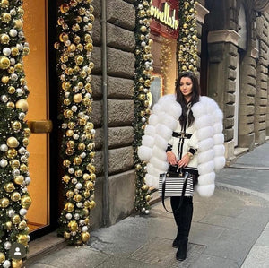Dámsky exkluzívny 2v1 kožuch/vesta z pravej kožušiny z líšky BONJOUR Clothing Topkozuchy.sk