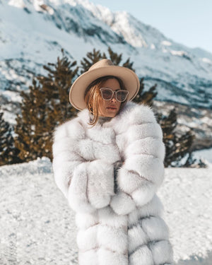 Dámsky exkluzívny kožuch/vesta z pravej kožušiny z líšky BONJOUR Clothing Topk